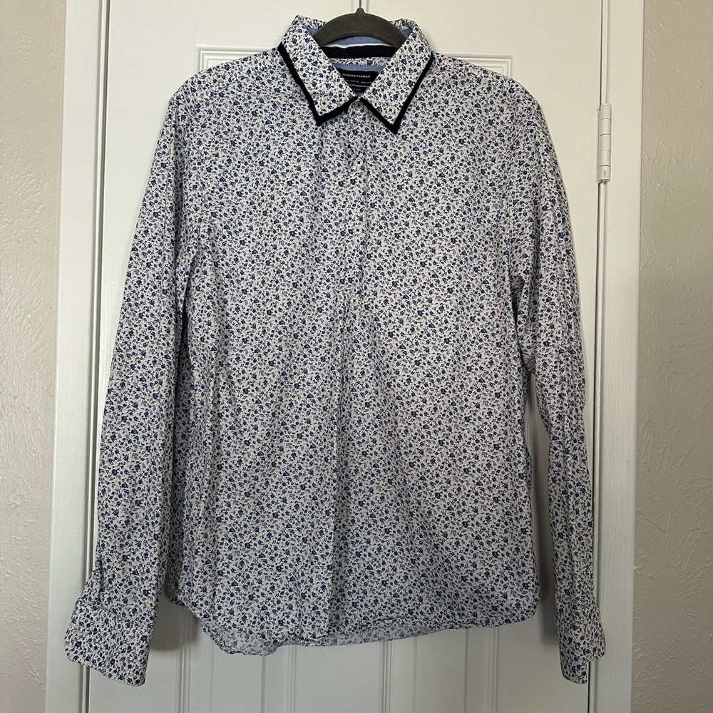 Floral Patterned Men's Dress Shirt